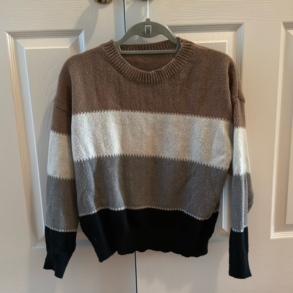 Color block sweater